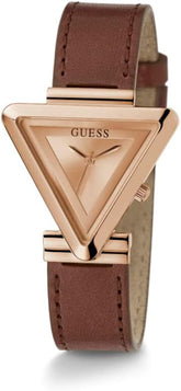 שעון יד GUESS לאישה רצועה חומה