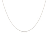 שרשרת כסף בוקס עגולה