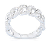 טבעת חוליות עשויה כסף סטרלינג