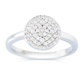 טבעת עשויה כסף טהור בסגנון קלאסי