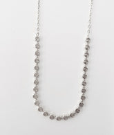 שרשרת כסף כדורים שטוחים חיתוכי לייזר 2 מ"מ