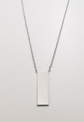 שרשרת כסף פלטה 17X6 מ"מ