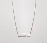 שרשרת כסף פלטה 17X4 מ"מ