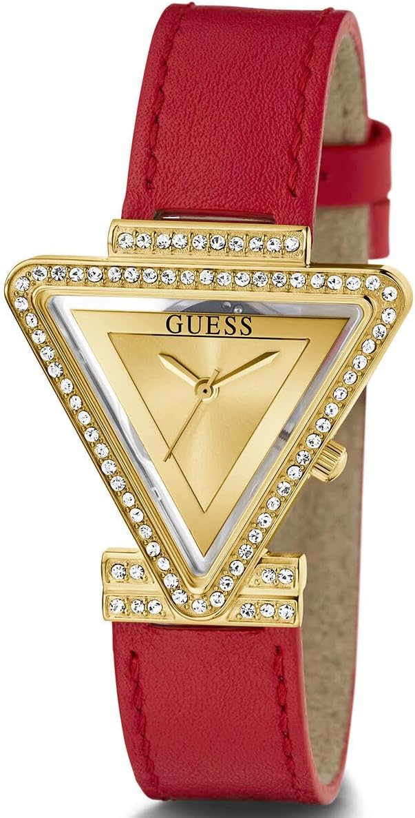 שעון יד GUESS לאישה רצועה אדומה