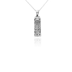 NECKLACE-שרשרת מזוזה עם חנוכיה