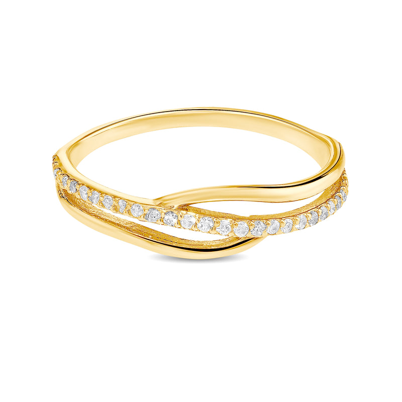 ויויאן טבעת זהב 14 קארט עם יהלומים