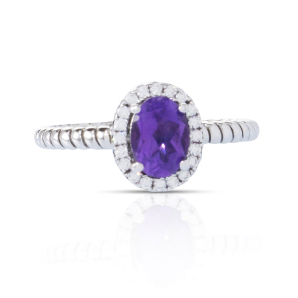 Purple Silver Ring | 11SR48