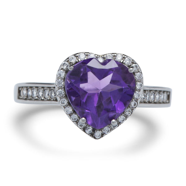 Purple Heart Silver Ring | 11SR66